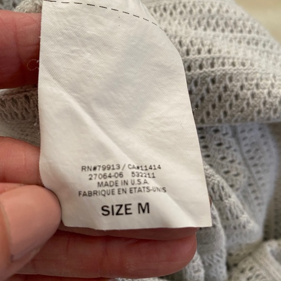 AG Long Sleeve Tunic Pullover Gray Size M - Picture 7 of 9